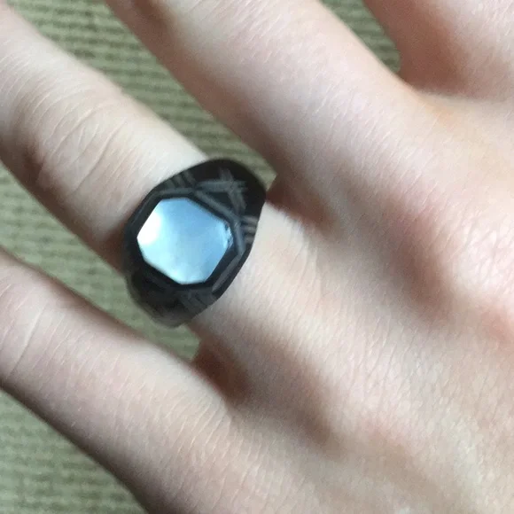 Vintage antique ring family estate collection jewelry boho cowgirl chic Art Deco - Picture 3 of 10